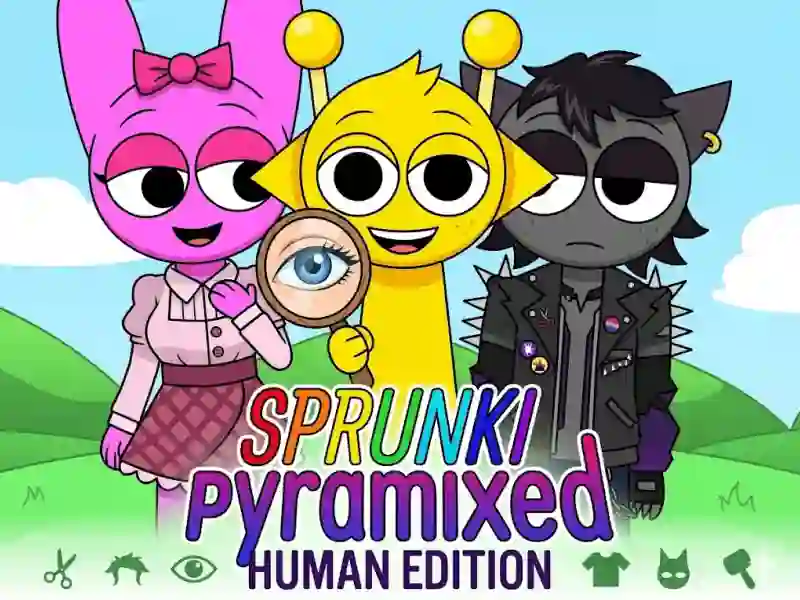 Gêm Sprunki Pyramixed: Human Edition ar-lein