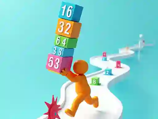 Gêm Cube Stack 2048 ar-lein