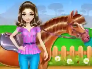 Gêm Horse Care and Riding ar-lein