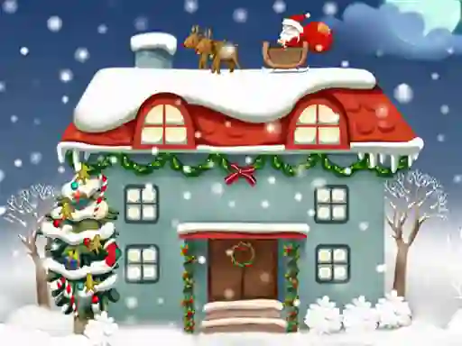 Gêm Christmas Rooms Differences ar-lein