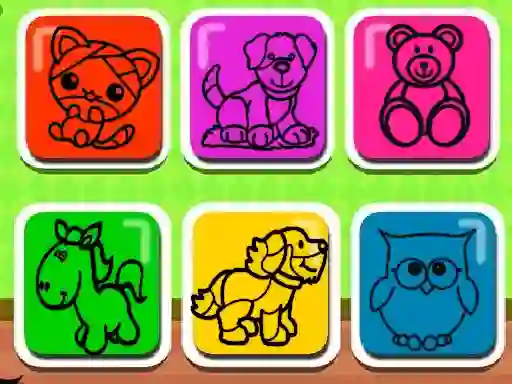 Gêm Easy Kids Coloring Game ar-lein