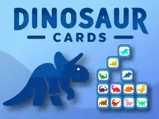 Gêm Dinosaur Cards ar-lein