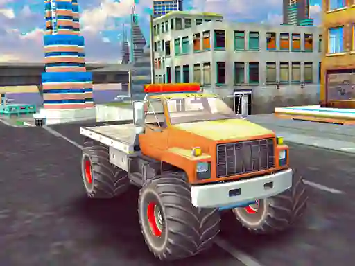 Gêm Monster Truck Stunts Free Jeep Racing ar-lein