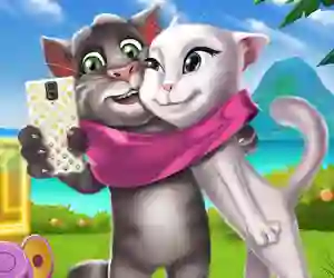 Gêm Kittens Selfie Time ar-lein