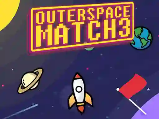 Gêm Outerspace Match 3 ar-lein