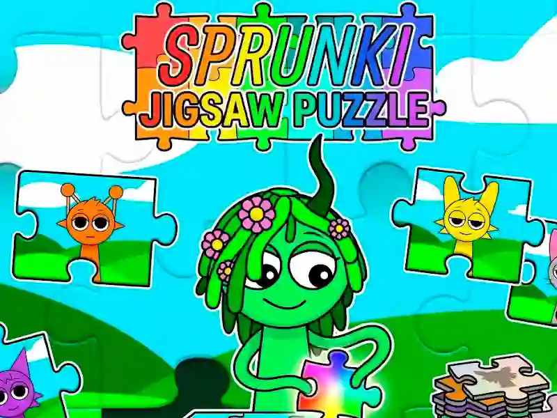 Gêm Sprunki Jigsaw Puzzle ar-lein