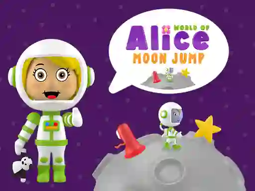 Gêm World of Alice Moon Jump ar-lein