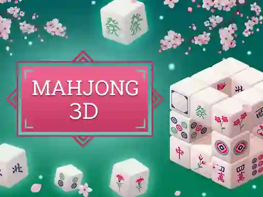 Gêm Mahjong 3d ar-lein