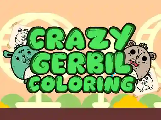 Gêm Crazy Gerbil Coloring ar-lein