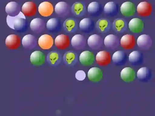 Gêm Aliens Bubble Shooter ar-lein