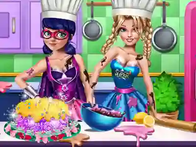 Gêm SuperHero Cooking Contest ar-lein