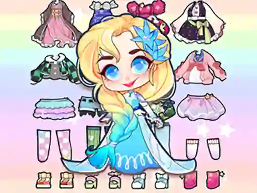 Gêm Hair Doll Dress Up World ar-lein