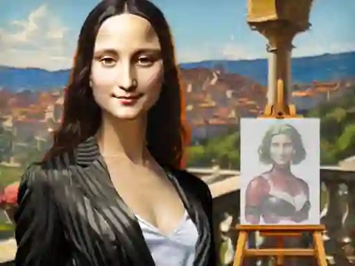 Gêm Mona Lisa Fashion Experiments ar-lein