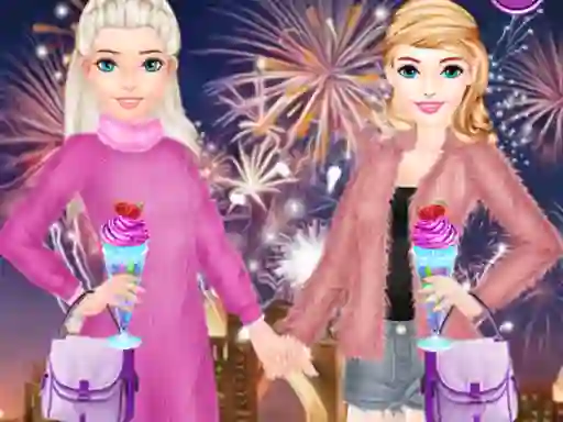 Gêm Bffs New Year Eve ar-lein