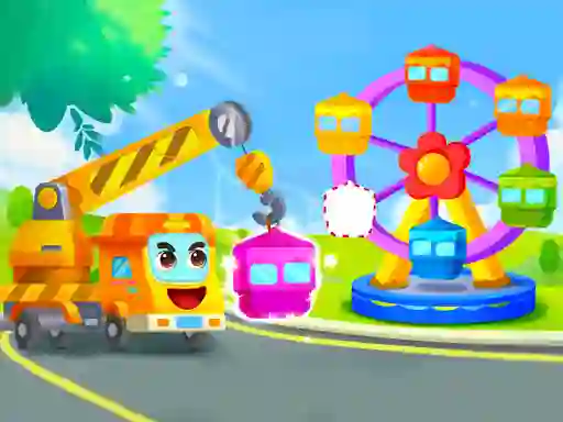 Gêm Little Panda Truck Team ar-lein