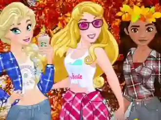 Gêm Princess Fall Flannels ar-lein