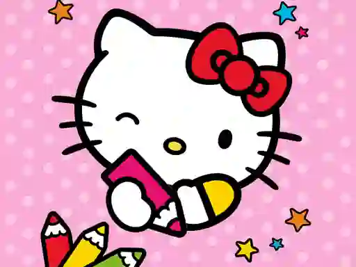 Gêm Color By Number With Hello Kitty ar-lein