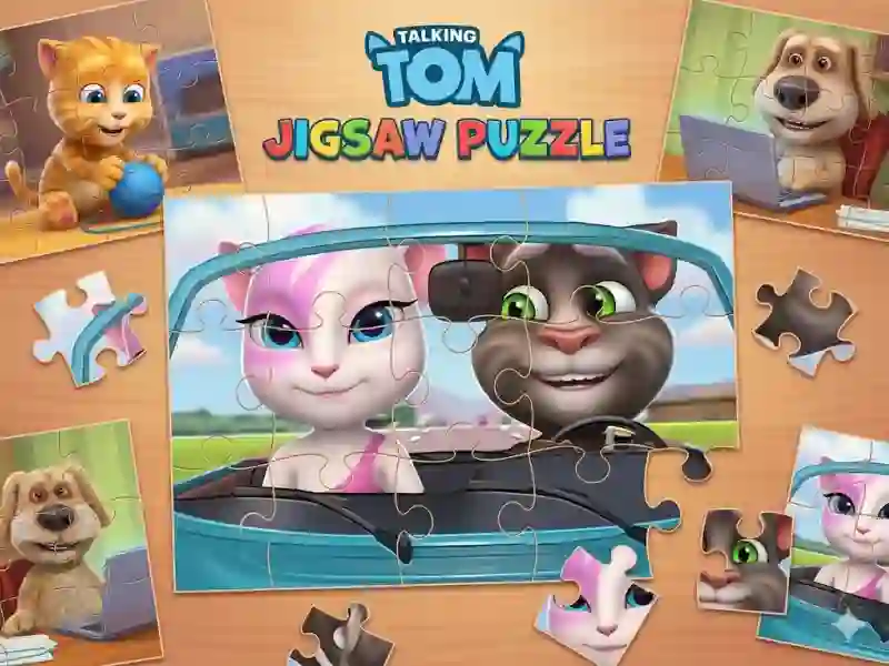 Gêm Talking Tom Jigsaw Puzzle ar-lein