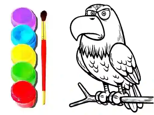 Gêm Eagle Coloring Book ar-lein