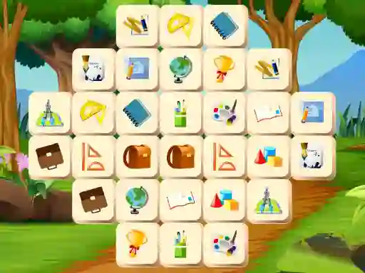 Gêm School Mahjong Deluxe ar-lein