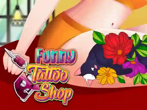 Gêm Funny Tattoo Shop ar-lein
