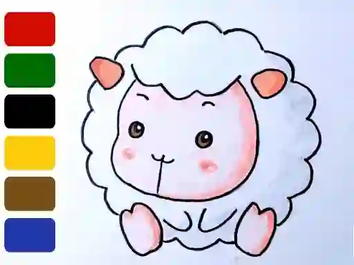 Gêm Baby sheep ColoringBook ar-lein