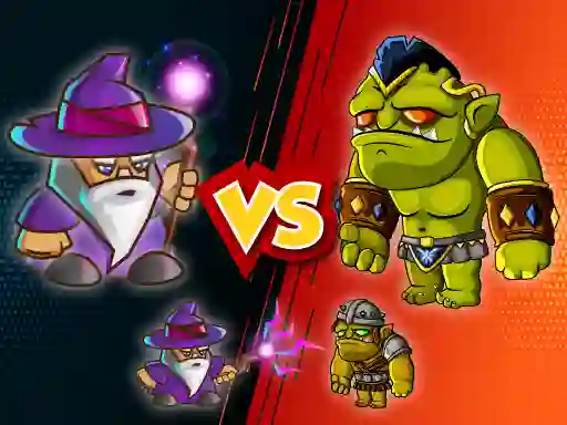 Gêm Wizard vs. Orcs ar-lein