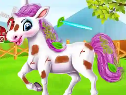 Gêm Baby Taylor Cute Pony Care ar-lein