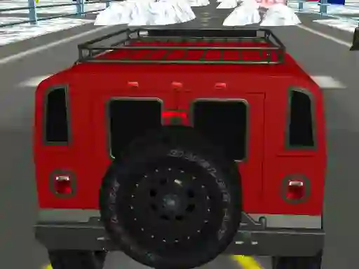 Gêm Snow Plow Jeep Driving ar-lein