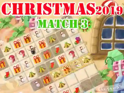 Gêm Christmas 2019 Match 3 ar-lein