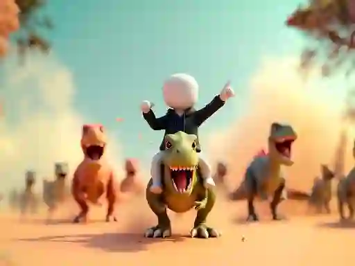 Gêm Stickman: Dinosaur arena ar-lein