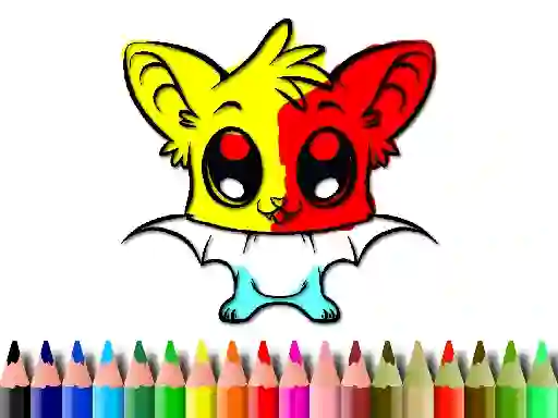 Gêm Cute Bat Coloring Book ar-lein