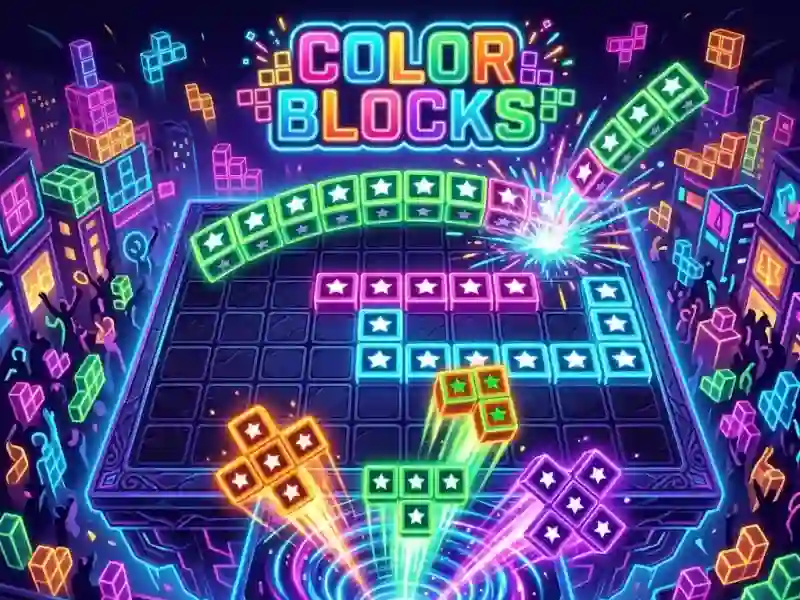 Gêm Color blocks ar-lein