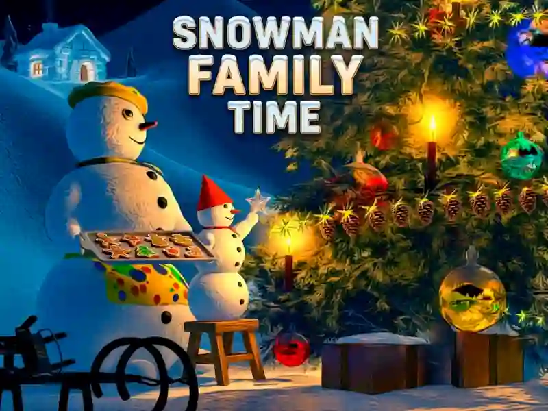 Gêm Snowman Family Time ar-lein