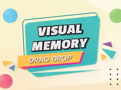 Gêm Visual Memory Drag Drop ar-lein