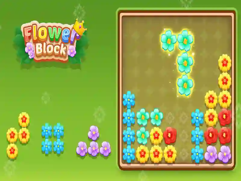 Gêm Flower Block ar-lein