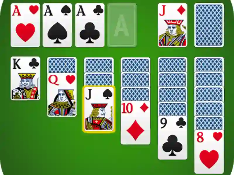 Gêm Classic solitaire ar-lein