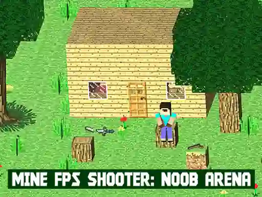 Gêm Mine FPS Shooter: Noob Arena ar-lein
