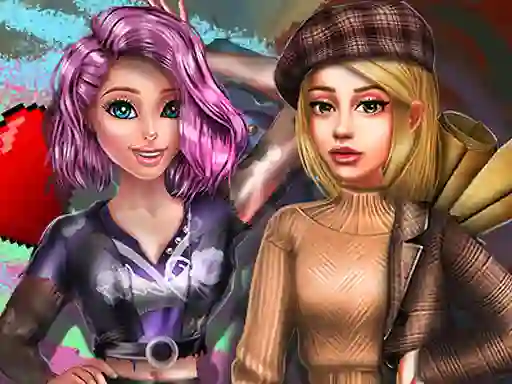 Gêm 2022 Dark Academia to Egirl Dress up ar-lein
