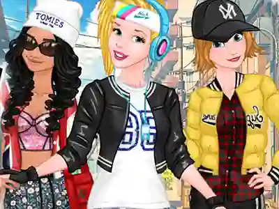 Gêm Princesses Sporty & Funky Day ar-lein