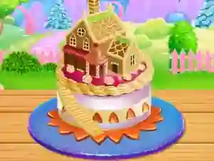 Gêm Doll House Cake Cooking ar-lein