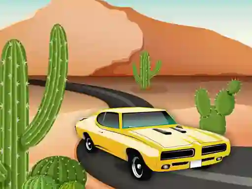 Gêm Desert Car Race ar-lein