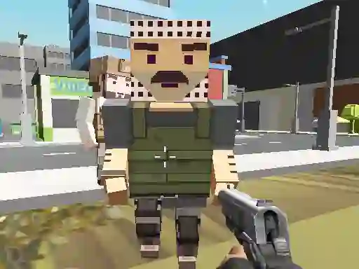 Gêm Block Pixel Cop: Gun Craft In Robbers World ar-lein