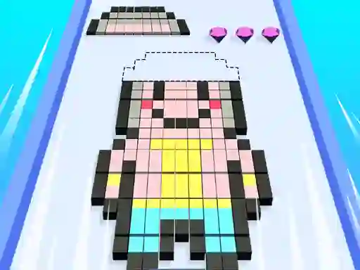 Gêm Blocks Stack Rush ar-lein
