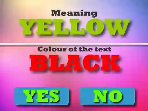 Gêm Colour Text Challeenge ar-lein