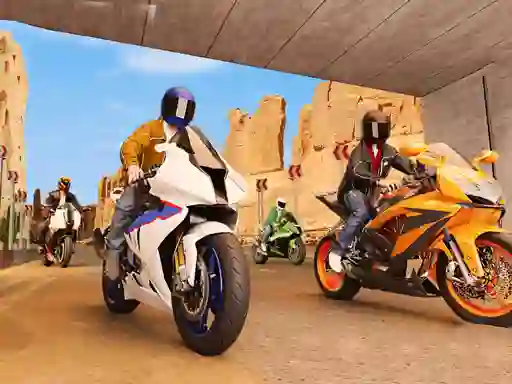 Gêm Real Motorbike Simulator Race 3D ar-lein