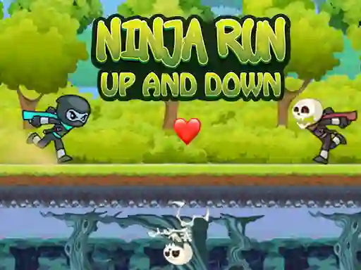 Gêm Ninja Run Up And Down ar-lein