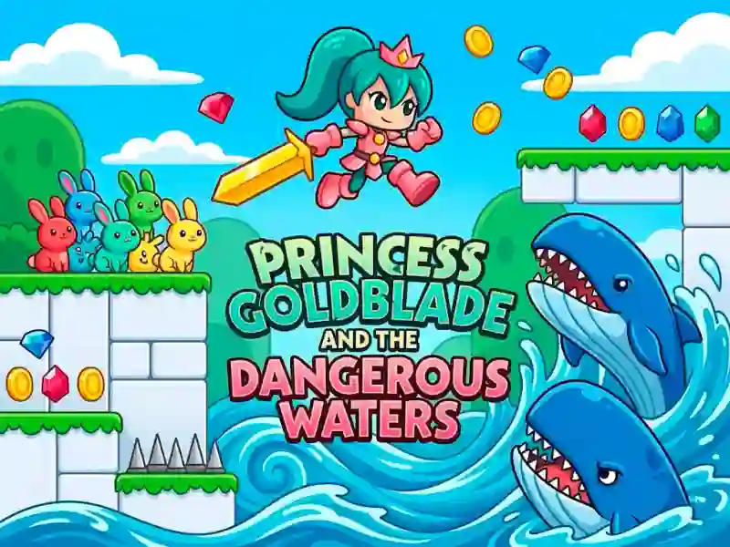Gêm Princess Goldblade and the Dangerous Waters ar-lein
