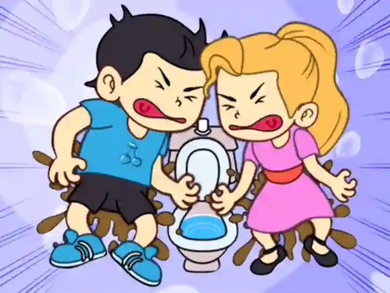Gêm Toilet Rush Race: Draw Puzzle ar-lein