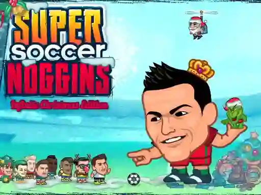 Gêm Super Soccer Noggins Xmas Edition ar-lein